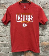 KANSAS CITY CHIEFS Red NFL Graphic Short Sleeve T Shirt Youth Size Large 14-16