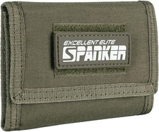Nylon Trifold Wallet for Men ID Card Holder Tactical Military Wallet with Coin P