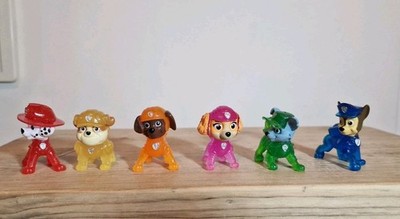 Paw Patrol The Movie Neon Figuren Set Konvolut 6 Stück - Rubble Chase 