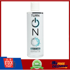 "Turn On Hybrid Personal Lubricant Water Silicone Blend Long Lasting 32oz "