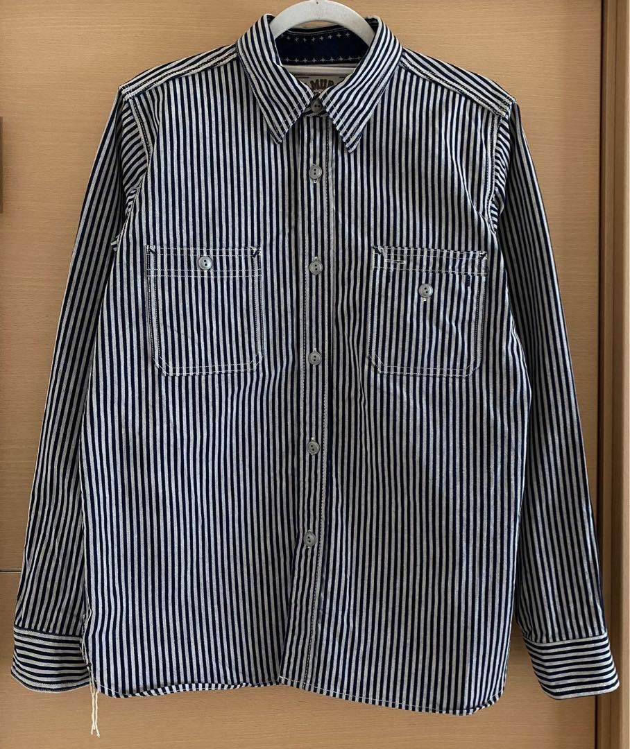 Samurai Jeans Hickory Coverall Shirt Workwear Vintage Style | eBay