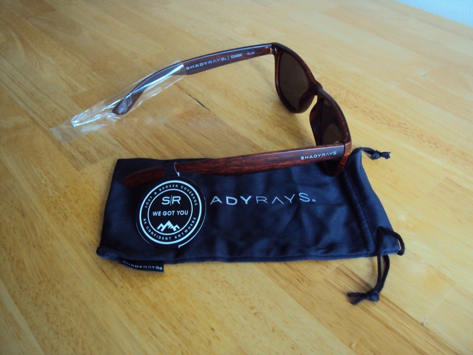 Lunettes De Soleil Shady Rays Classic Timber - Noir, Verres Polarisants Ocean, Taille 54-18-145