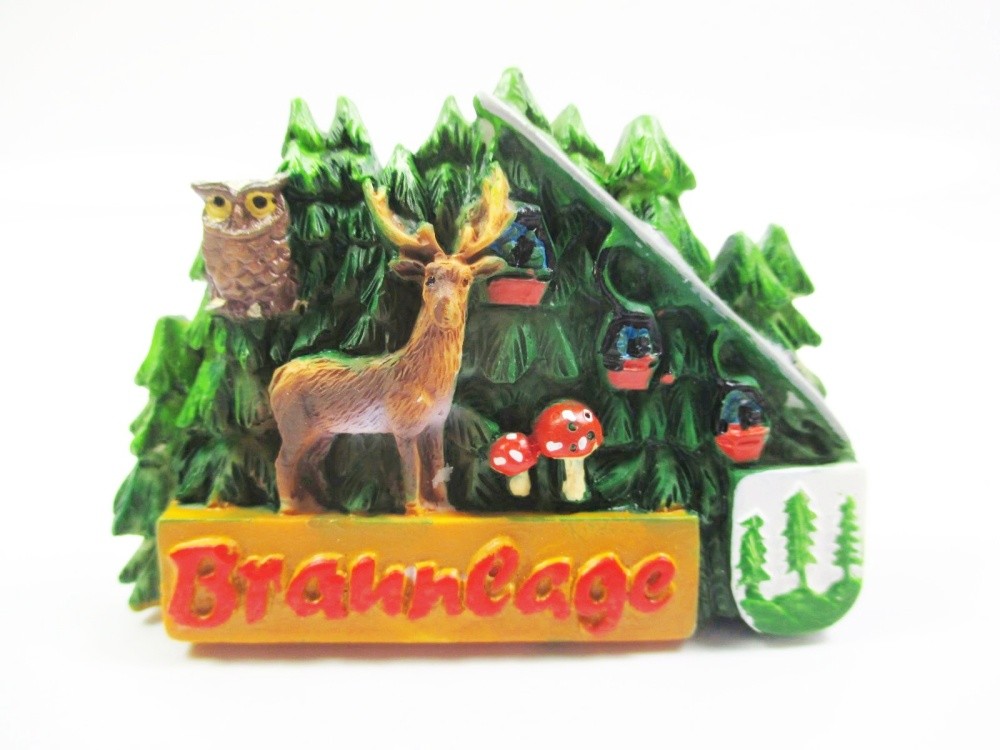 Braunlage Goslar magnet poly Germany souvenir Lower Saxony health resort Hirsch