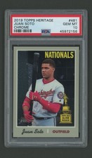 2019 PSA 10 GEM MINT Topps Heritage CHROME 481 Juan Soto  /999