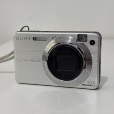 Sony Cyber-shot DSC-W170 10.1MP 5x Zoom C.Zeiss Charger SD Bat Silver