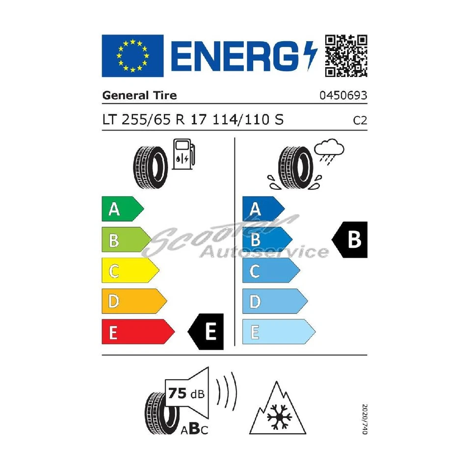1x 255/65R17 114S Allwetter-Reifen General Grabber AT-3 3PMSF LRD | 52566 - Bild 2 von 4