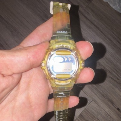 Baby-G Dolphin & Whale Eco-Research Network Digital Yellow Resin Wristwatch