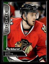 2016-17 Parkhurst #371 Tyler Motte Rookie Card Chicago Blackhawks. rookie card picture