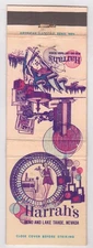 Vintage matchcover "Harrah's" Reno/ Lake Tahoe, Nevada