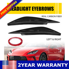 Pair Carbon Fiber Headlight Eyelid Eyebrow Cover For Subaru Brz Gr86 22-23 Parts Pair Carbon Fiber Headlight Eyelid Eyebrow Cover For Subaru Brz Gr86 22-23 Parts