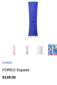 $149 RT NIB ~ FOREO - ESPADA 2 Ultimate Precision Blue Led Acne Treatment Light