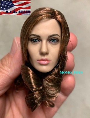 1/6 Angelina Jolie Female Head Sculpt For 12'' Hot Toys PHICEN TBLeague Figure