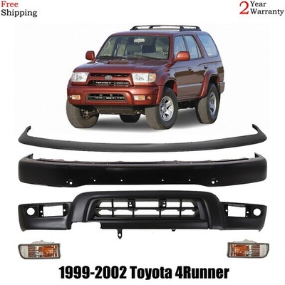 Front Bumper Paintable Steel & Signal Lights Kit For 1999-2002 Toyota 4Runner