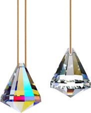 2pcs Crystal Ball Prism SunCatcher, 40mm Glass Ornament