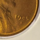 wheat penny 1945S LINCOLN CENT RED BU 1945-S NICE RED