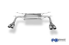 FOX Duplex Komplettanlage ab Kat für Fiat 124 Spider 1.4 140 PS ab 16 je 2x70mm