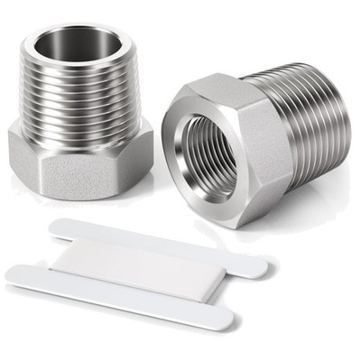 Rohrverbindung Reduzierstück Edelstahl BSP Gewindet 1/2'' auf 1''