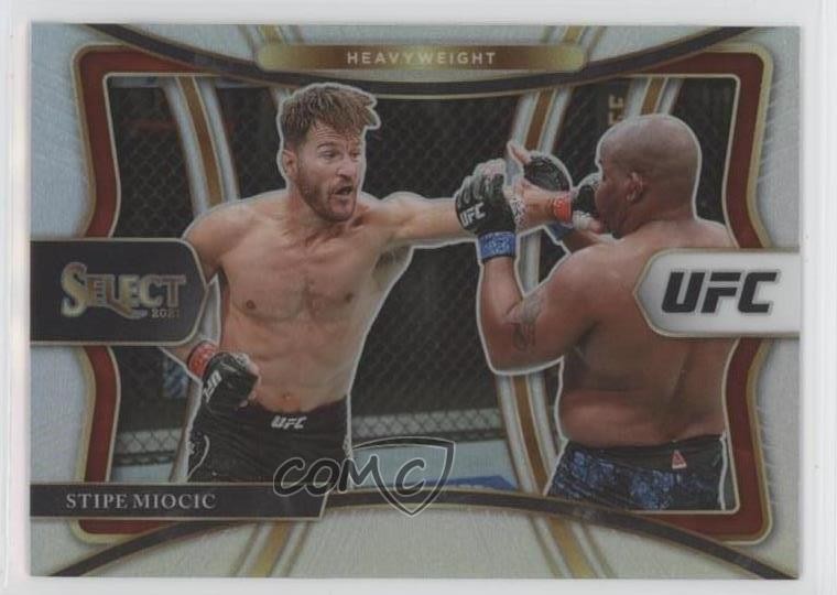 2021 Panini Select UFC Premier Level Silver Prizm Stipe Miocic #104 7i2