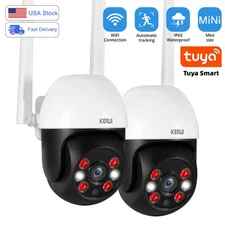 2-PACK 5MP HD Cam Wireless Outdoor Smart WiFi Tuya APP IP Camera Home Security