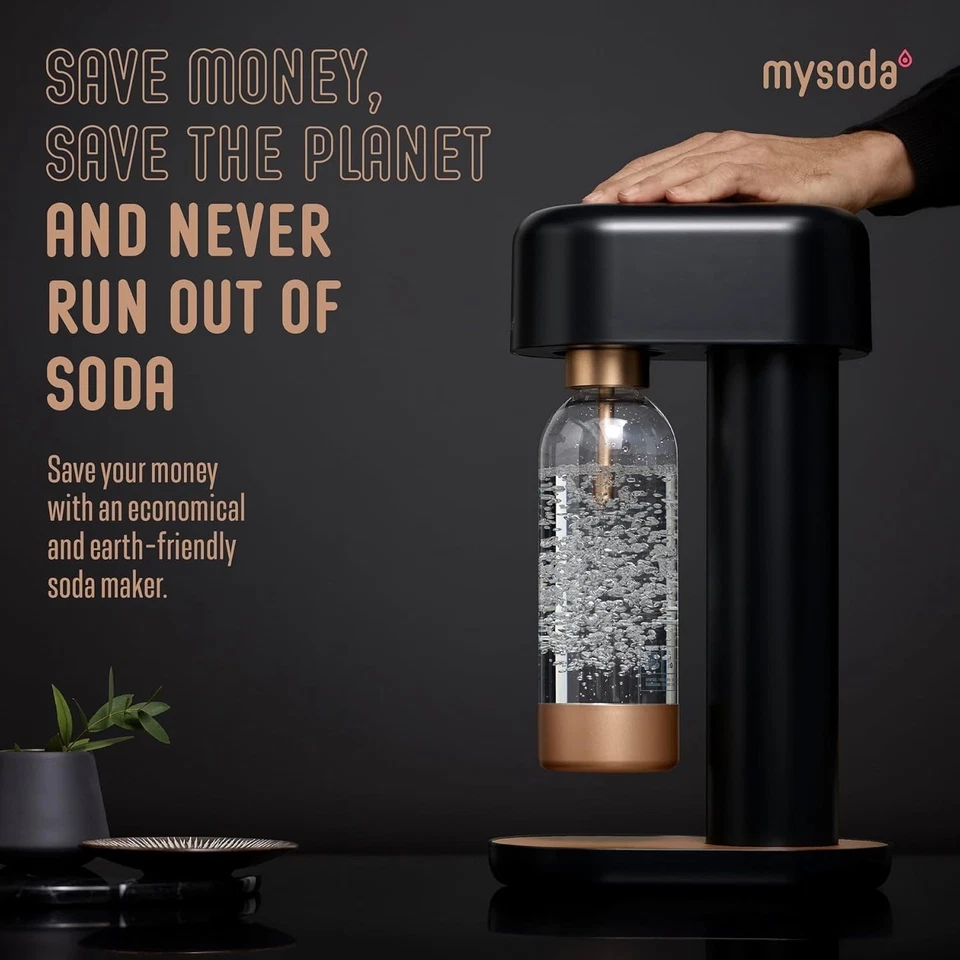 Carbonator Eco-Conscious Ruby 2 - Máquina de refrescos compacta con función de bloqueo rápido Foto 4 de 4