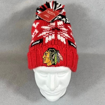 NEW NHL Chicago Blackhawks Beanie Hat OSFM NWT