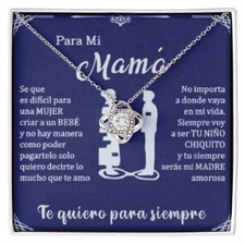 Para Mi Mamá Necklace, Spanish Gift From Son or Daughter, Mother’s Day Gift
