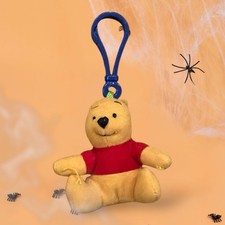 Winnie The Pooh Bear Disney Soft Stuffed Plush 4 Keychain Key ring New Charm