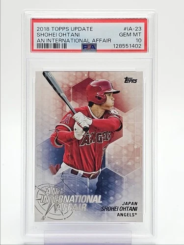 SHOHEI OHTANI 2018 TOPPS UPDATE AN INTERNATIONAL AFFAIR A PSA 10 Q0004