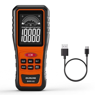 EMF Meter Emf Detector 3 in 1 - Detects Magnetic, Electric, and Radio Frequency