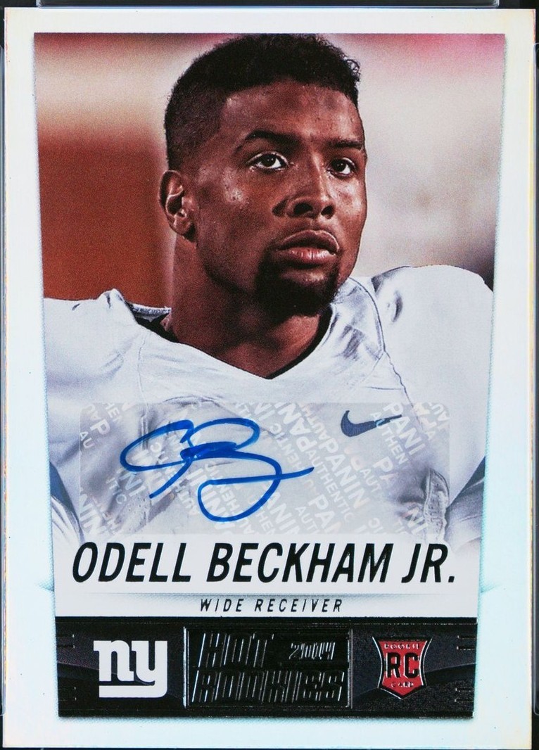 2014 Score - Rookie Odell Beckham Jr. #411 Rookie Signatures (AU, RC ...