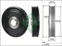 Original Ina Riemenscheibe Kurbelwelle 544 0110 10 FüR Nissan Renault