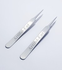 2 Pcs Rough Germany Tweezer 11 cm for Jewelery Repairing and watch Crafting Tool