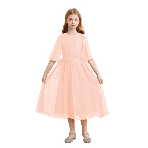 Girls Gowns A-Line Dresses Cocktail Dress Lace Waist Birthday Elegant Party - Bild 22 von 49