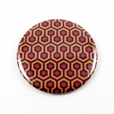Overlook Hotel Carpet Pattern 2 1/4 Inch Pinback button -The Shining Kubrik King