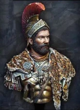 1/10 Scale Historical Miniature Ancient Roman General Bust Resin Figure Unassemb