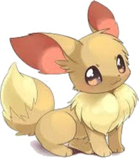 temporary tattoo - Set of two wrist size Eevee approx. 1.5" each