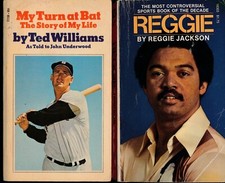 TED WILLIAMS reggie Jackson 2 vintage paperbacks 128721 B