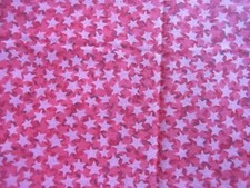 Unbranded Cotton Quilt Fabric Layered 5-Point STARS Shades of PINK 3 Yards