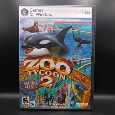 Zoo Tycoon 2 With Marine Mania Expansion Pack (Windows PC, 2006) CIB *Read Desc*