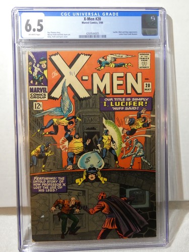 X-Men #20 Marvel 1966 CGC 6.5 Off White Pages