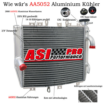 Aluminium Kühler Motorkühler For Kawasaki Ninja ZX-10R ZX10R 1000 2004 2005