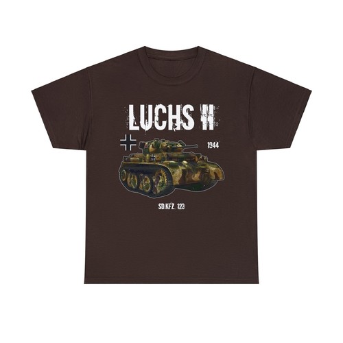 Luchs Panzer II T-Shirt WWII German Tank - Picture 18 of 49