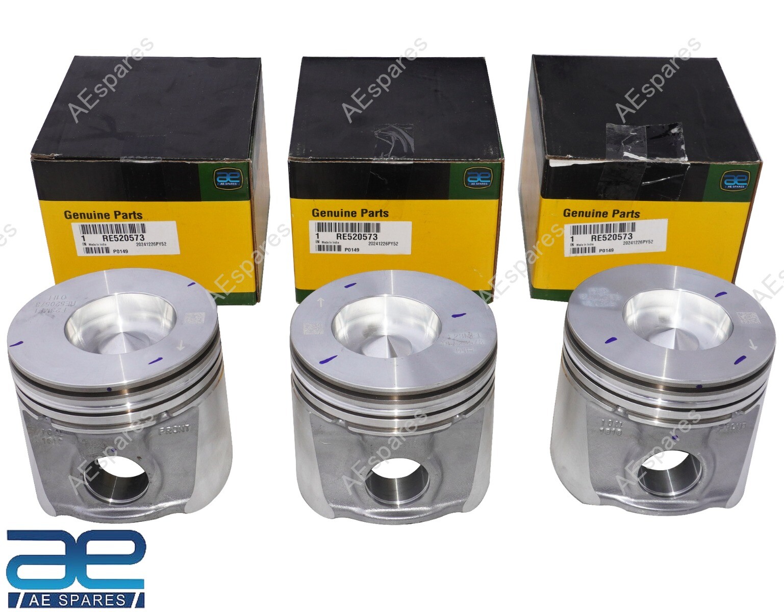 Originale Pistone 3 Unità Per John Deere RE520573 5E-5303 5045D 5103 5303 5410