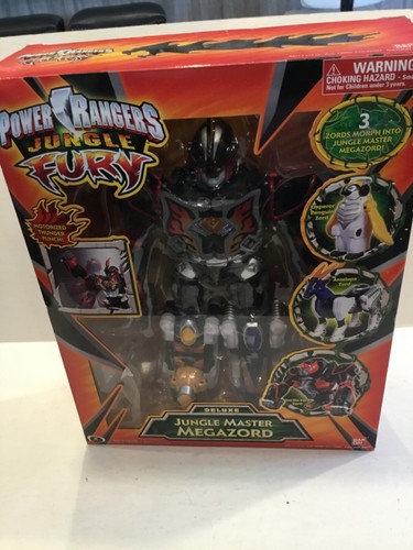 POWER RANGERS JUNGLE FURY DELUXE JUNGLE MASTER MEGAZORD BANDAI 2008 DLX - Picture 1 of 6