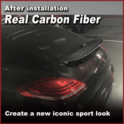 Fit For Porsche Panamera 2014-2016 REAL Carbon Rear Trunk Spoiler Boot Lip Wing  - Bild 4 von 12