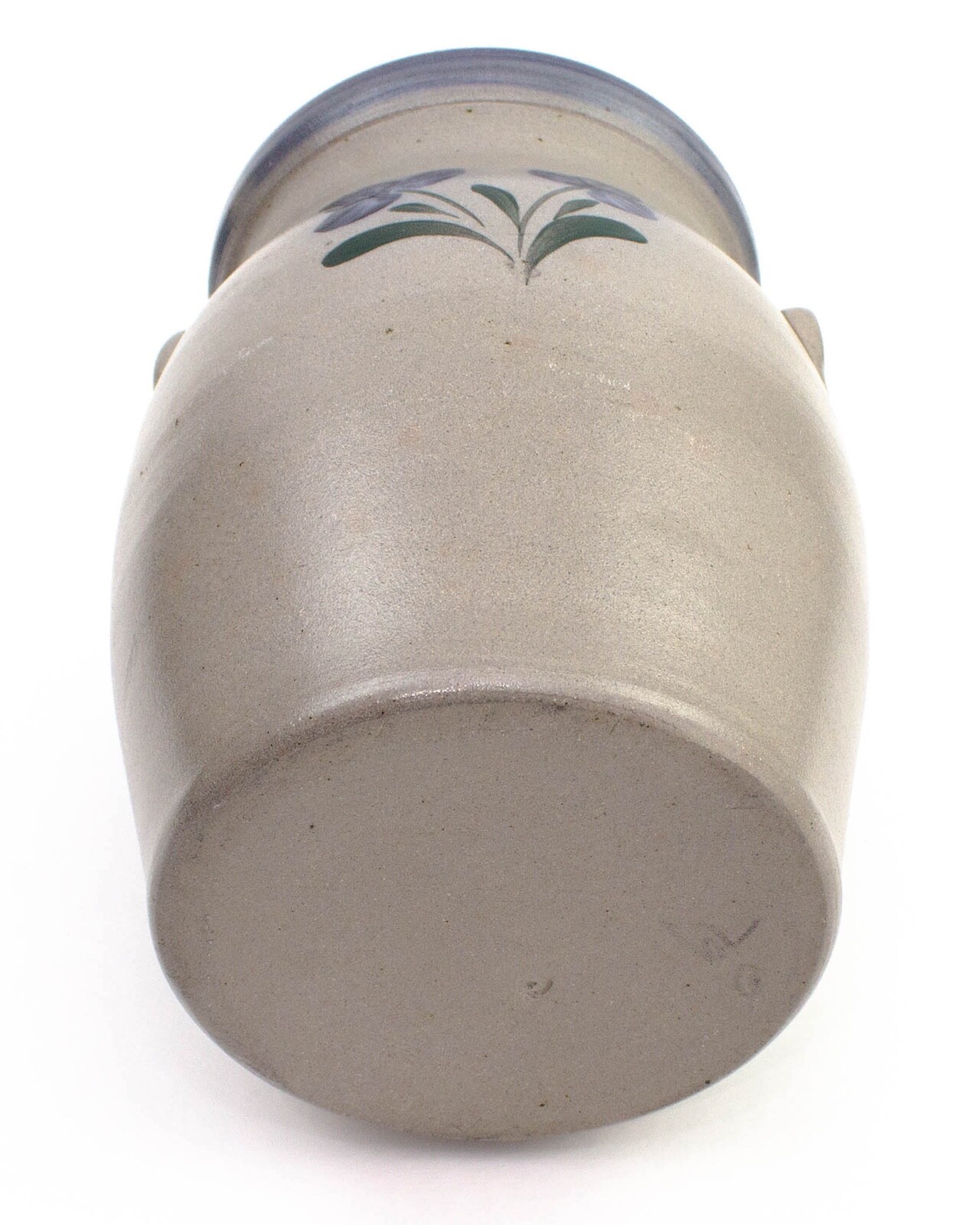 Rowe Pottery Works Wisconsin 1997 Flowers Large Salt Glazed Stoneware