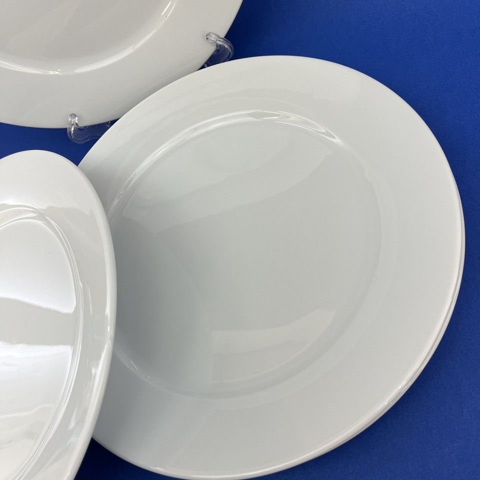 IKEA Susan Pyrke 365+ Set Of 4 White Stoneware 10.5" Dinner Plates