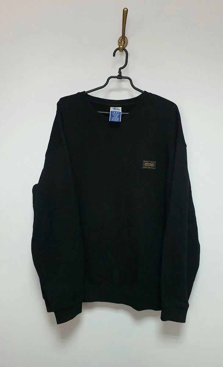 Stussy black online sweatshirt