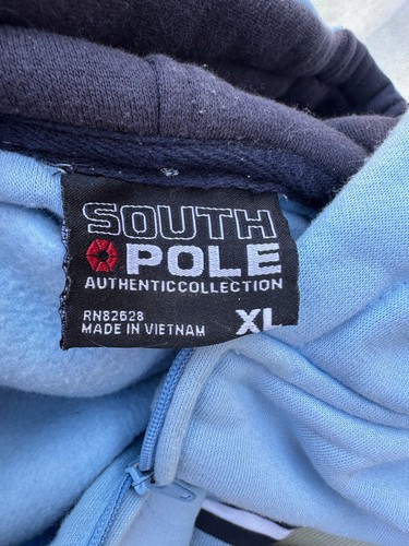Vintage South Pole Herren Hoodie mit durchgehendem Reißverschluss Größe XL. - Bild 5 von 7