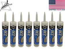 8x DAP Dynaflex 230 Sealant Caulk Tube WHITE Exterior Elastomeric Paintable 2hr